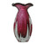 Handblown art glass vase, 'Tall Cherry Marmalade' (9 inch) - Brazilian Ruffled Deep Red Blown Art Glass Vase 9 Inch Tall (image 2a) thumbail