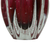 Handblown art glass vase, 'Tall Cherry Marmalade' (9 inch) - Brazilian Ruffled Deep Red Blown Art Glass Vase 9 Inch Tall (image 2f) thumbail