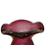Handblown art glass vase, 'Tall Cherry Marmalade' (9 inch) - Brazilian Ruffled Deep Red Blown Art Glass Vase 9 Inch Tall (image 2g) thumbail