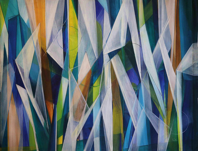 'etéreo' - pintura acrílica abstracta brasileña