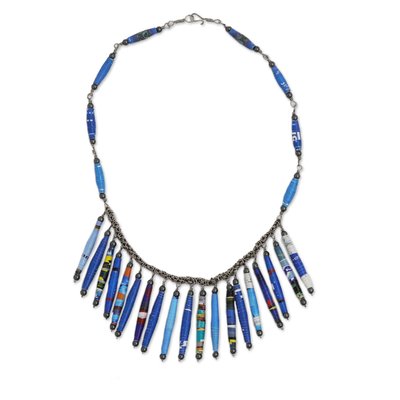 Eco-Conscious Recycled Paper Necklace