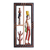 Holzrelieftafel, 'Mann in Rot' - Traditionelle handgefertigte bemalte Holzreliefplatte aus Brasilien