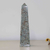 Obelisco amazónico - Escultura de obelisco de amazonita brasileña de 8.5 pulgadas