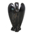 Jasper figurine, 'Midnight Angel of Consolation' - Black Jasper Petite Gemstone Angel Sculpture