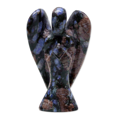 Brazilian Rhyolite Gemstone Angel Sculpture