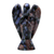 estatuilla de riolita - Escultura de ángel de piedra preciosa de riolita brasileña