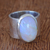 Rainbow moonstone cocktail ring, 'Lunar Waves' - Artisan Crafted Rainbow Moonstone Cocktail Ring from Brazil