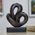 Escultura de bronce - Escultura abstracta de corazón de bronce de Brasil