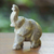 Dolomite sculpture, 'Proud Petite Elephant' - 3-Inch Brazilian Dolomite Elephant Sculpture