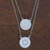 Jasper double pendant necklace, 'Celebrating Leo' - Leo Sign Sterling Silver and Jasper Double Pendant Necklace