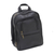 Leather backpack, 'Dark Area' - Black Leather Backpack with Adjustable Straps