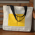Cotton tote bag, 'Smile' - Cotton Tote Bag with Smile Sign Handpainted in Brazil