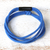 Suede wrap bracelet, 'Charming Blue' - Blue Suede Wrap Bracelet with Knot and Double Strands (image 2c) thumbail
