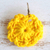 Pendientes colgantes de ganchillo, 'Yellow Floral Sense' - Pendientes colgantes de algodón floral con diseño de ganchillo amarillo
