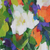 'The Niche' - Pintura floral expresionista estirada en tonos vibrantes