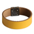 Leather wristband bracelet, 'Honey Sophistication' - Modern Honey Leather Wristband Bracelet with Magnetic Clasp