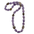 Multi-gemstone beaded necklace, 'Purple Dream' - Handcrafted Multi-Gemstone Beaded Necklace in Purple