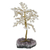 Quartz and amethyst gemstone tree, 'Spiritual Leaves' - Handcrafted Quartz and Amethyst Sculpture of a Tree