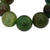 Agate beaded stretch bracelet, 'Green Incantation' - Green Agate Beaded Stretch Bracelet from Brazil