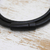Leather wrap bracelet, 'Dark Delight' - Handmade Black Leather Wrap Bracelet with Magnetic Clasp (image 2d) thumbail