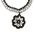 Crocheted soda pop-top pendant necklace, 'Eco Flower in Brown' - Floral Brown Crocheted Soda Pop-Top Pendant Necklace