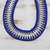 Collar llamativo de ganchillo con soda pop-top - Collar llamativo de soda pop-top de aluminio de ganchillo azul
