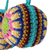 Crocheted cotton ornaments, 'Aqua Christmas Charm' (set of 4) - Set of 4 Crocheted Cotton Ornaments with Aqua Strings