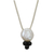 Agate and cultured pearl pendant necklace, 'Glamorous Courage' - Sterling Silver Agate and Cultured Pearl Pendant Necklace (image 2c) thumbail