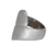 Sterling silver band ring, 'Union' - Polished Sterling Silver Overlapping Ring Crafted in Brazil (image 2d) thumbail