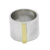 Gold-accented band ring, 'Golden Column' - Sterling Silver Band Ring with 18k Gold-Plated Accent