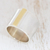 Gold-accented band ring, 'Golden Column' - Sterling Silver Band Ring with 18k Gold-Plated Accent