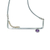 Lange Halskette mit Anhänger aus Zuchtperlen und Amethyst - Lange Halskette mit Turmalin-Anhänger aus Sterlingsilber und Leder