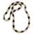 Quartz and tiger's eye beaded necklace, 'Spiritual Courage' - Beaded Long Necklace with Clear Quartz and Tiger's Eye Gems