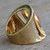 Gold-accented quartz cocktail ring, 'Tubular Coral' - 18k Gold-Accented Quartz & Cubic Zirconia Cocktail Ring (image 2c) thumbail