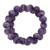 Amethyst beaded stretch bracelets, 'Purple Planets' (set of 2) - Set of Two Handcrafted Amethyst Beaded Stretch Bracelets