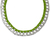 Collar llamativo de ganchillo con soda pop-top - Collar llamativo ecológico de ganchillo con soda verde