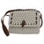Cotton sling bag, 'Alabaster Soul' - Crocheted Alabaster Cotton Sling Bag with Adjustable Straps