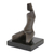 Escultura de bronce - Escultura Abstracta de Bronce de Mujer Sentada con Base de Granito