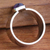 Amethyst single stone ring, 'Modern Wisdom' - Modern Sterling Silver Single Stone Ring with Amethyst Gem