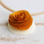 Wood pendant necklace, 'Honey Feeling' - Honey Rose Pendant Necklace Handmade from Eucalyptus Wood