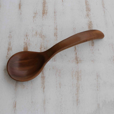 Cuchara de madera para servir - Cuchara de servir de madera tallada a mano en Brasil