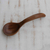 Wood serving spoon, 'Brown Appeal' - Wood Serving Spoon Carved by Hand in Brazil