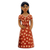 Ceramic figurine, 'Amanda' - Hand-Painted Ceramic Figurine of Woman Holding A Flower