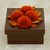 Wood decorative box, 'Glam Rose' - Wood Decorative Box with Red Roses Carved and Dyed by Hand