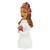 Ceramic figurine, 'Bride Lara' - Hand-Painted Ceramic Figurine of Bride with Flowers
