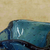 Handgeblasene Kunstglasvase - Handgeblasene Murano-inspirierte gedrehte blaue Kunstglasvase