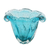 Handblown art glass vase, 'Lagoon Essence' - Tropical Handblown Art Glass Vase in Turquoise