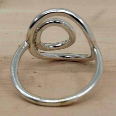 Bandring aus Sterlingsilber - Bandring aus Sterlingsilber mit Kreisen, hergestellt in Brasilien