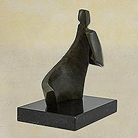 Bronze sculpture, 'Angel' (2001) - Original Signed Contemporary Brazilian Bronze Sculpture