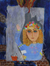 'Window in Ukraine' - Acrylic on Canvas Naif Painting of Ukrainian Child in Window